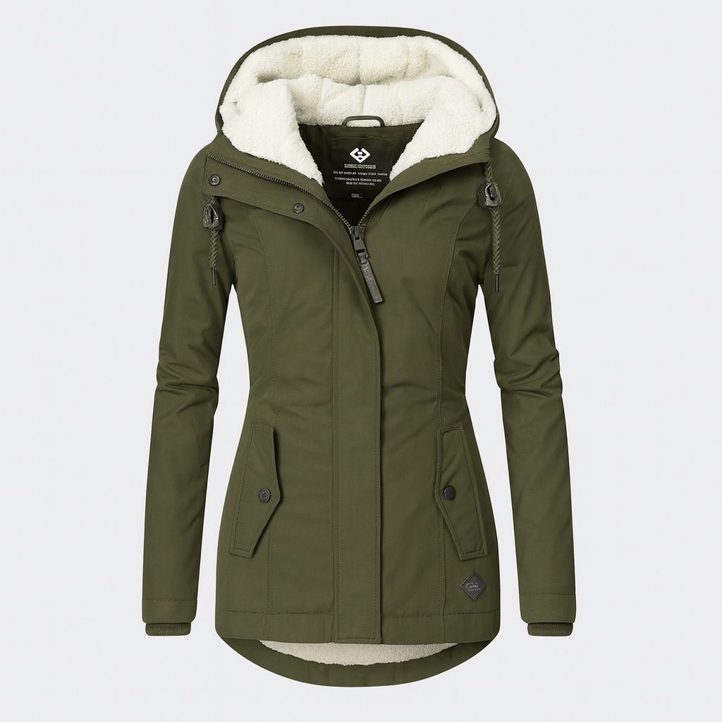 Jelena – Zimní bunda s kapucí pro chladné dny