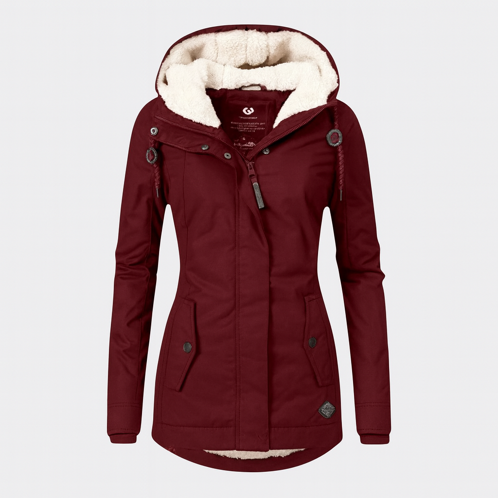 Jelena – Zimní bunda s kapucí pro chladné dny