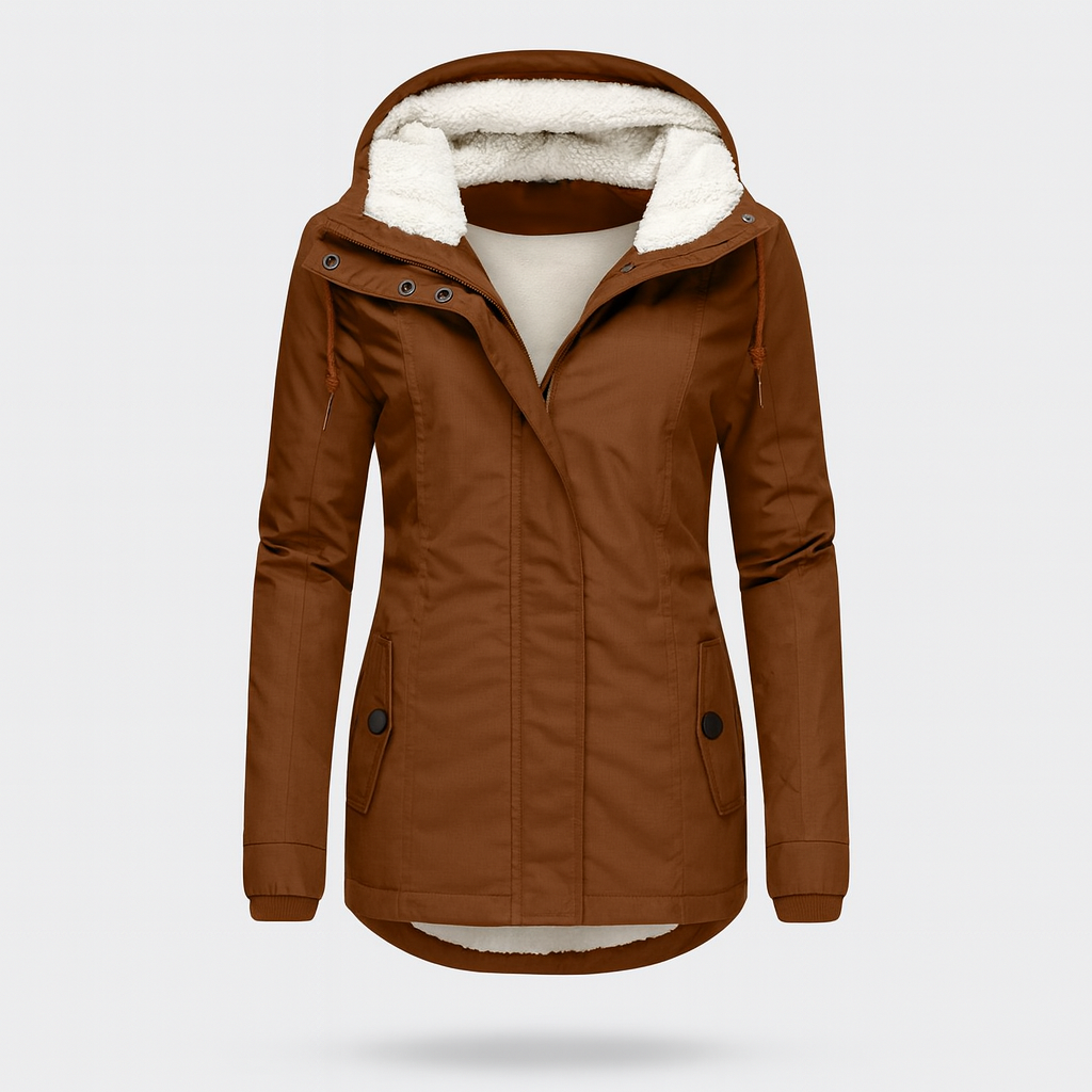 Jelena – Zimní bunda s kapucí pro chladné dny