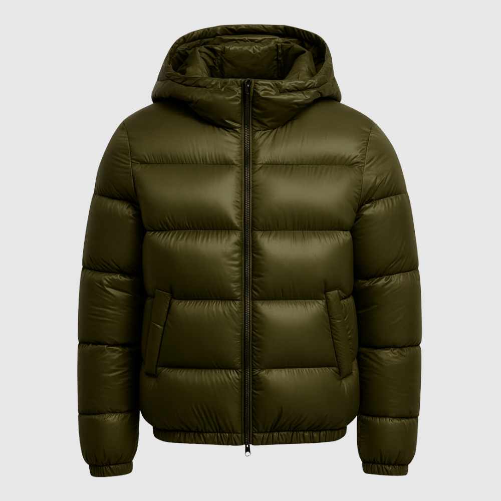 Marek - Moderní zimní péřová bunda s objemovým designem