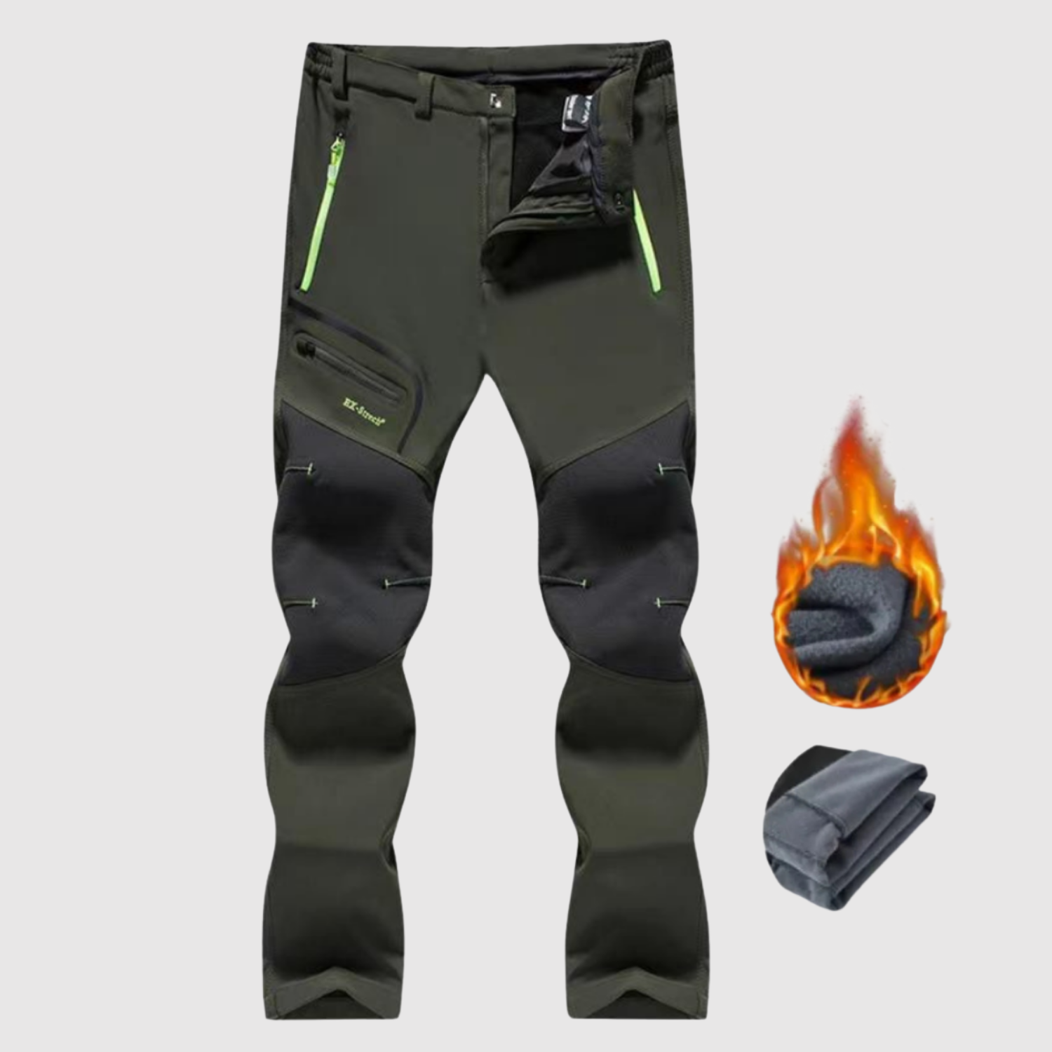 Leo - Teplé zimní turistické kalhoty