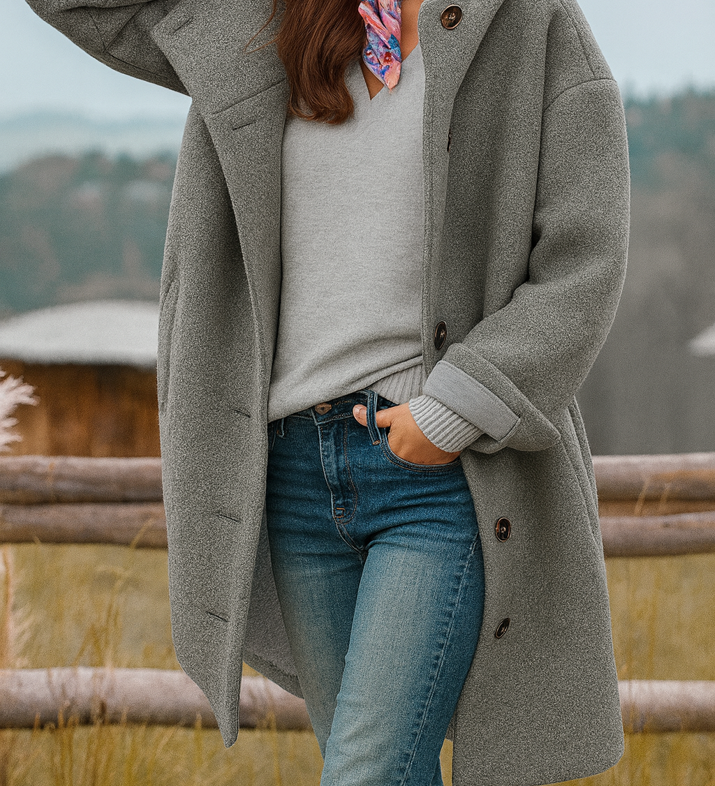 Sofia – Střední pohodlný kabát pro každodenní nošení