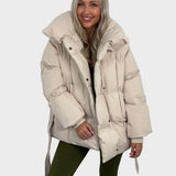 Maja - Krátká puffer bunda se stahováním v pase