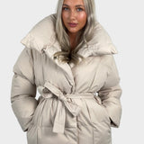 Maja - Krátká puffer bunda se stahováním v pase