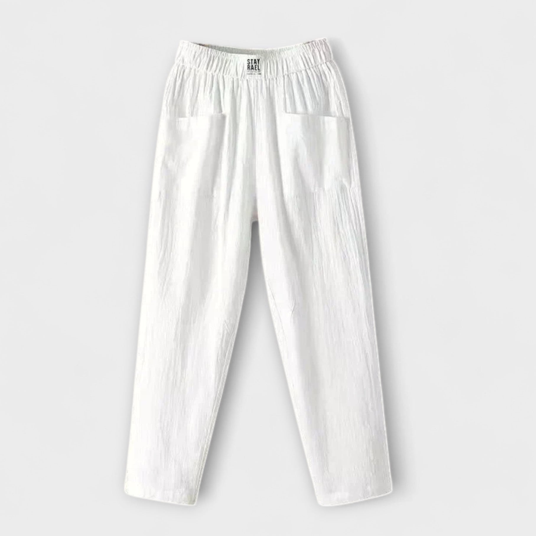 Mira - Stylové lněné letní kalhoty