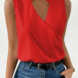 Salete | Hladký dámský top s V-výstřihem