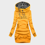 Triin - Podzimní šaty srdcového motivu