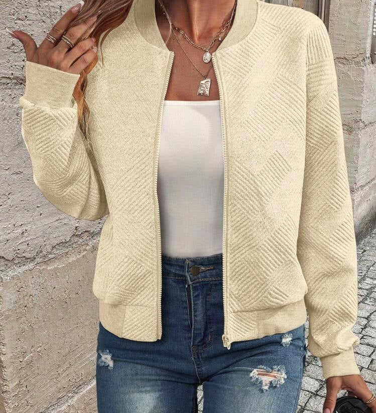 Dora – Strukturovaná bomber bunda se zapínáním