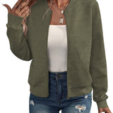 Dora – Strukturovaná bomber bunda se zapínáním