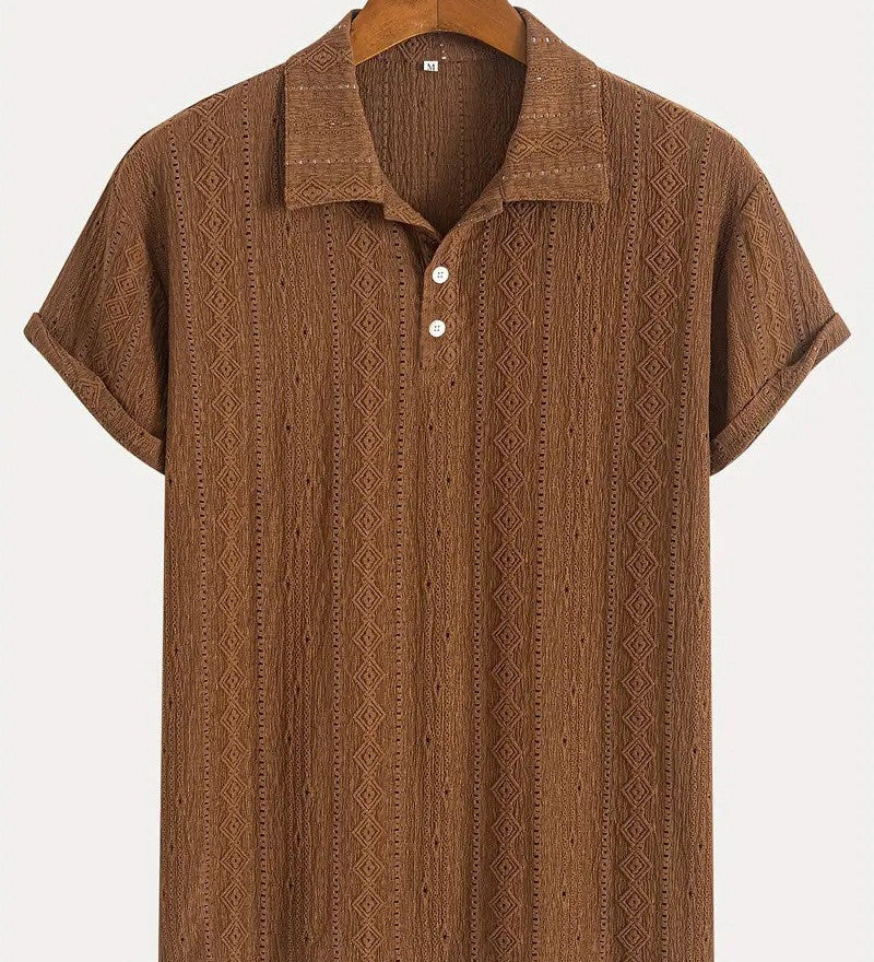 Adrian – Měkké pletené polo s texturovaným vzorem