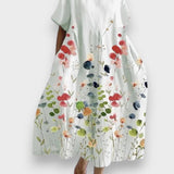 LILIANA | Dlouhé květinové šaty pro pohodlné letní dny