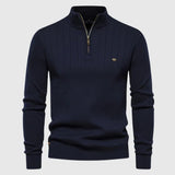 "Leo - Svetr s zipem a límcem" could be rewritten as "Leo - Svetr s límcem a zipovým uzávěrem".