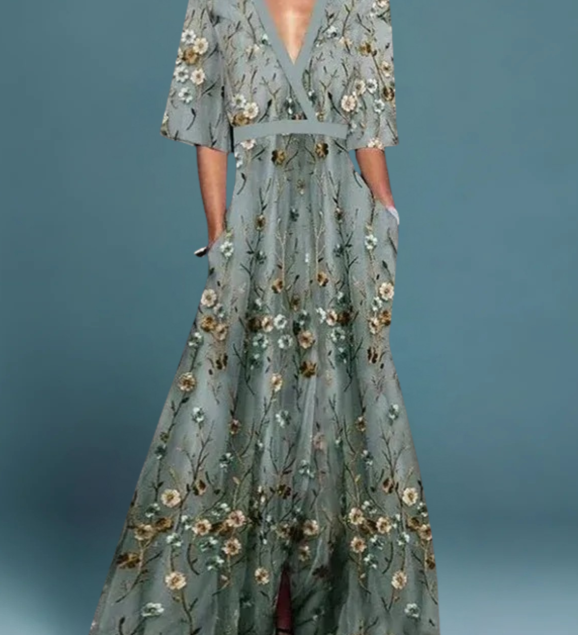 Romi - Stylové maxi šaty s květinovým vzorem