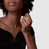 Valérie – Dvoutónový prsten s vlnitým vzorem