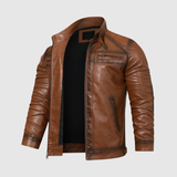 Dorian – Kožená bunda s ručně zpracovanými detaily