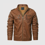 "Dorian – Kožená bunda s vlněnou podšívkou" could be rewritten as "Dorian – Kožená bunda s teplou vlněnou podšívkou".