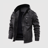 Dorian – Kožená bunda s moderním městským designem a zipem