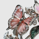 Valérie – Prsten s motýly a květinami v růžovo-zlatém provedení