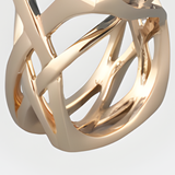 Valérie – Zlato prsten s velkým modrým drahokamem