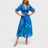 Clara – Stylové midi šaty s květinovým vzorem