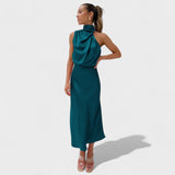 Alba - Elegant Satin Dress