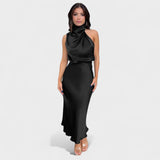 Alba - Elegance Satin Dress