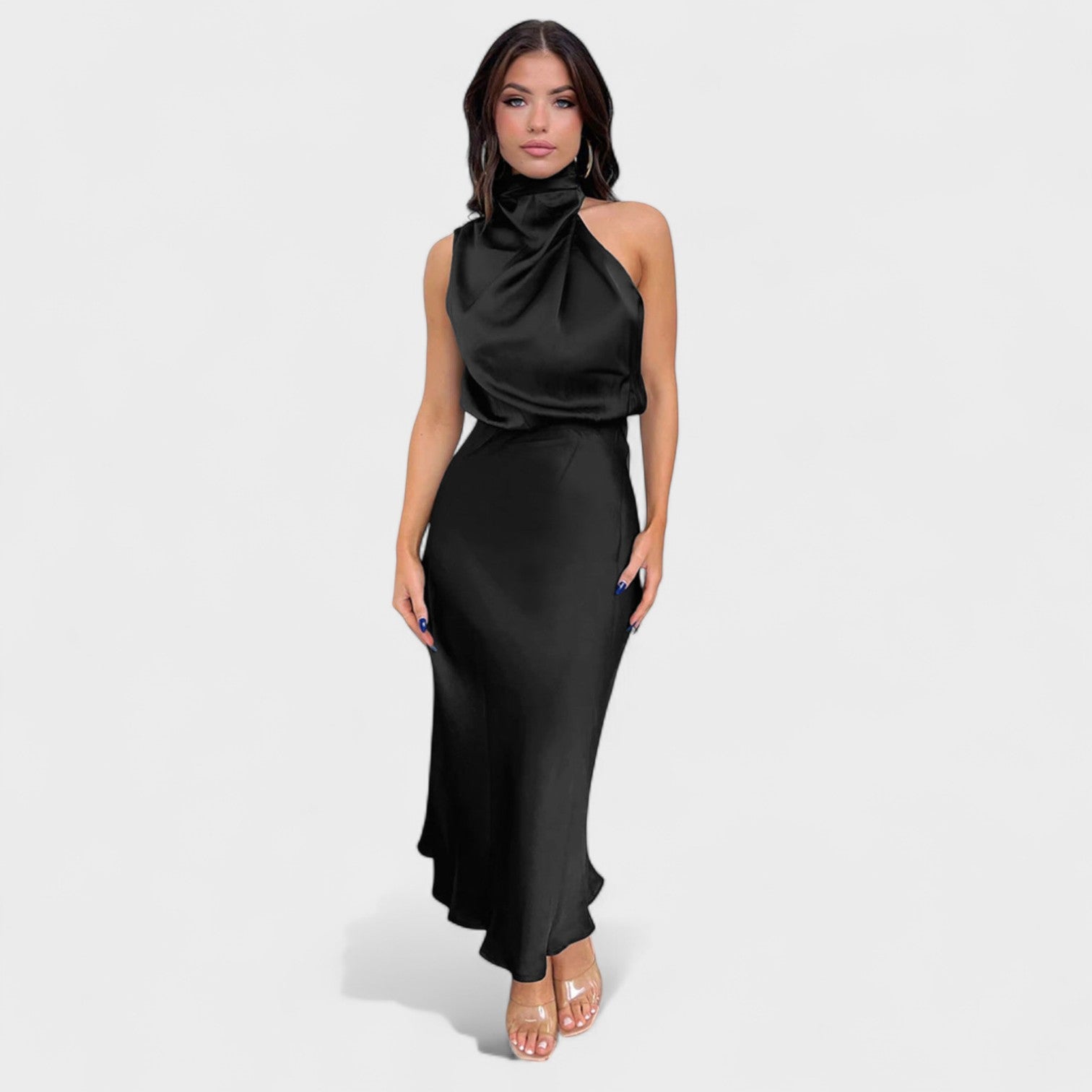Alba - Elegance Satin Dress
