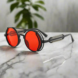 Alex – Kulaté retro sluneční brýle s barevnými skly