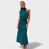 Alba - Elegance Satin Dress