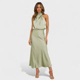 Alba - Elegance Satin Dress