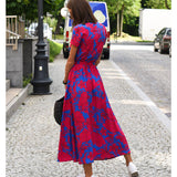 Amelie – Pohodlné midi šaty s květinovým vzorem a nastavitelným střihem