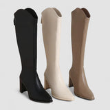 Hilda – Elegantní zimní boty na podpatku s robustním designem