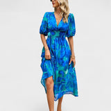 Clara – Stylové midi šaty s květinovým vzorem