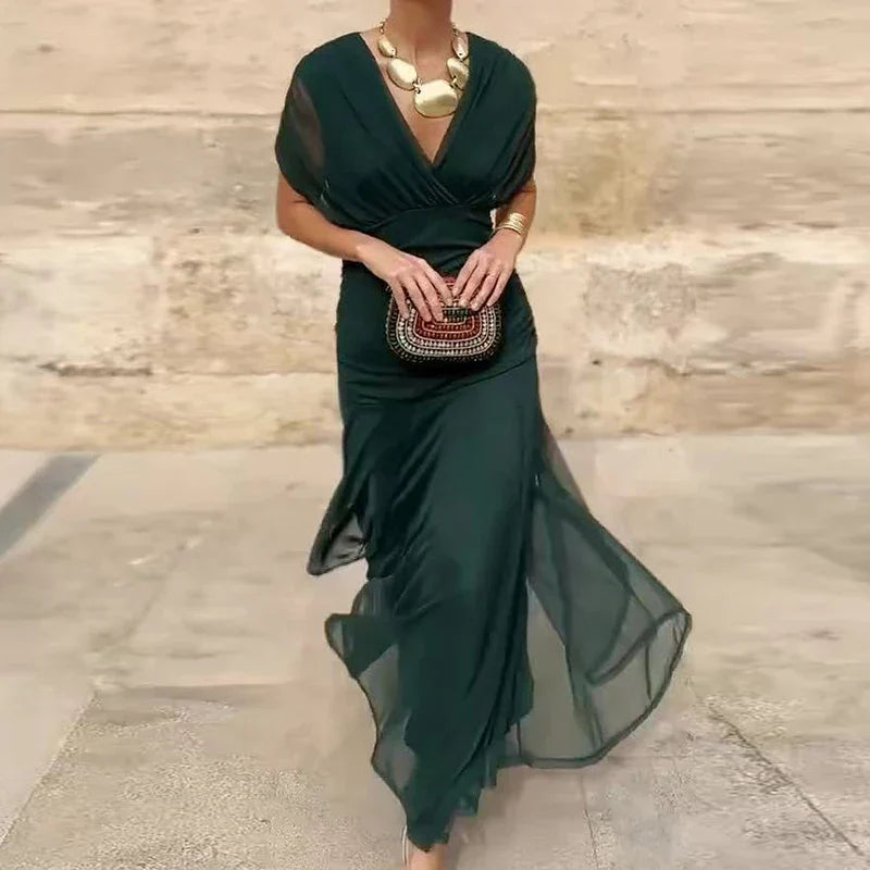 Luana® | Elegantní šaty s V-výstřihem