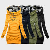 Triin - Podzimní šaty srdcového motivu