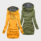 Triin - Podzimní šaty srdcového motivu