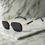 Alex – Sluneční brýle s kovovým čtvercovým rámem