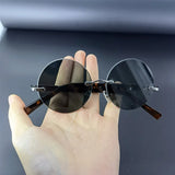 Alex – Bezobroučkové kulaté sluneční brýle