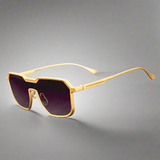 Alex – Obdélníkové sluneční brýle s kovovým rámem" can be rewritten as: "Alex – Kovové obdélníkové sluneční brýle