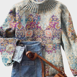 Vitória - Umělecký pletený svetr s jedinečným designem