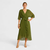 Yalina - Stylové šaty s regulovatelným pasem