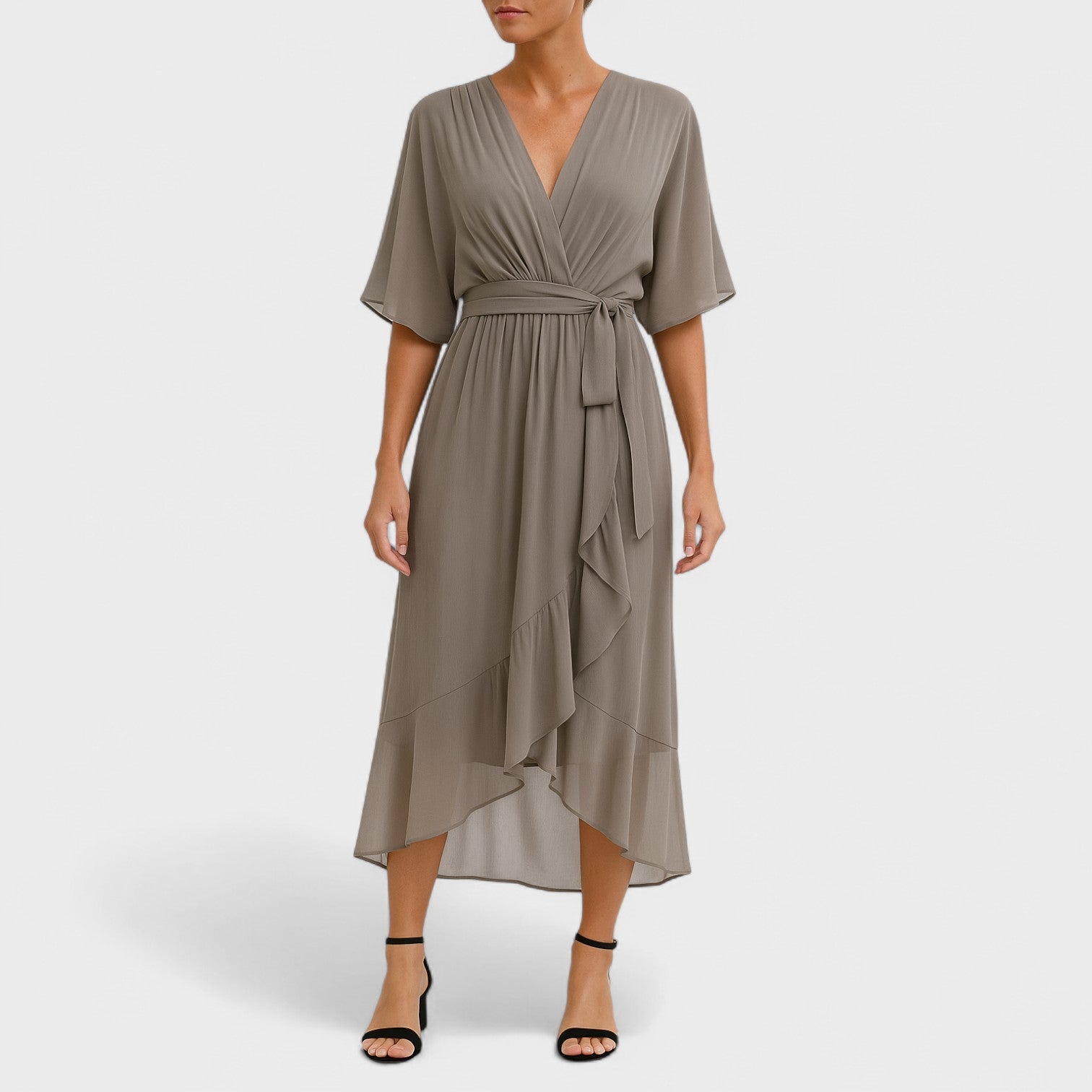 Yalina - Stylové šaty s regulovatelným pasem