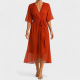 Yalina - Stylové šaty s regulovatelným pasem