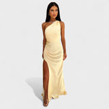 Aurelia - Dlouhé saténové šaty