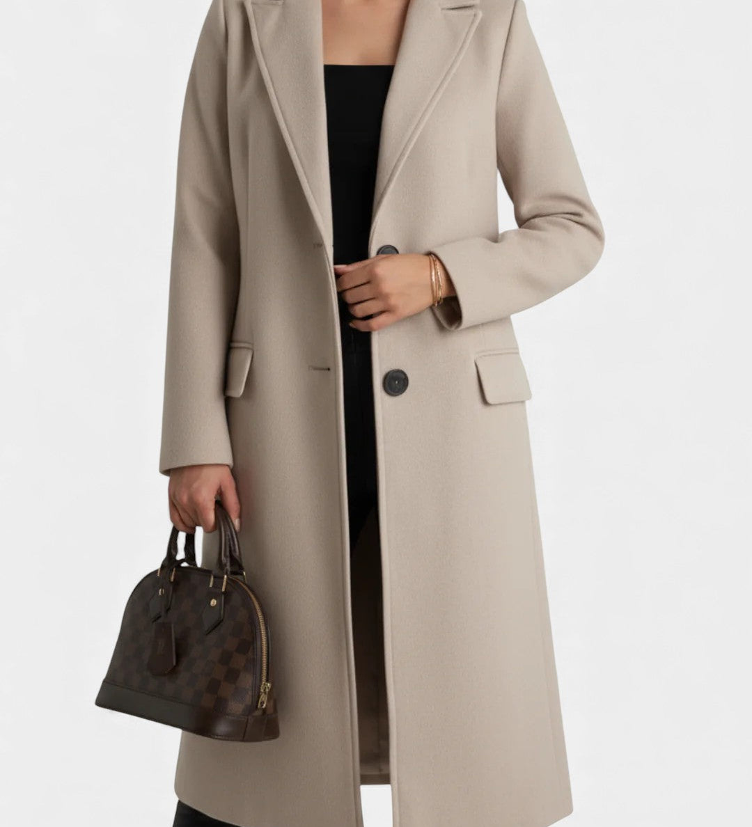 Liis - Stylový Dlouhý Kabát