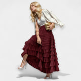 Elegantní sukně s tylovým dekoračním detailem