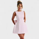 Carrie - Mini šaty s perlovou stužkou