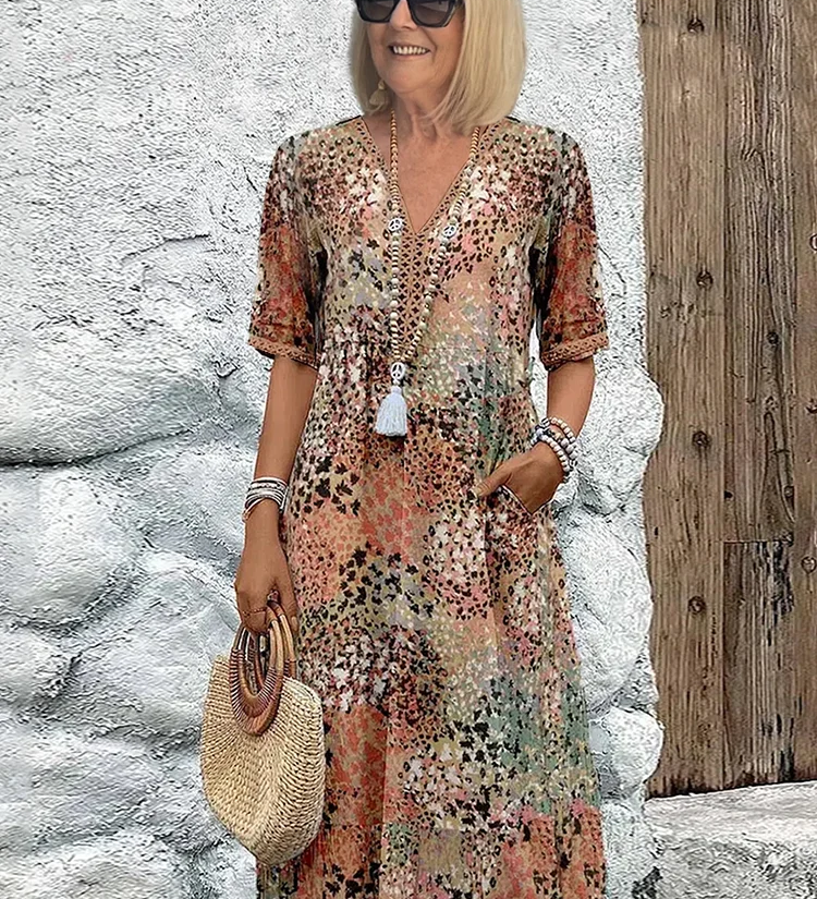 Lia | Dámské midi šaty z jemné tkaniny