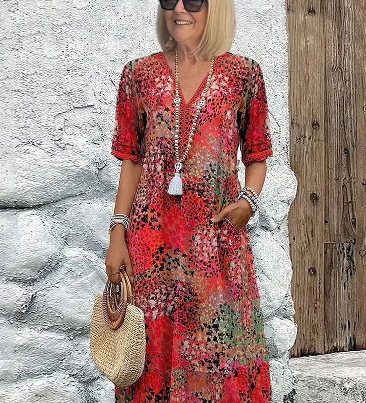 Lia | Dámské midi šaty z jemného materiálu