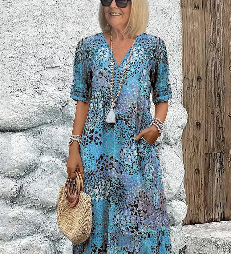 Lia | Dámské midi šaty z jemného materiálu